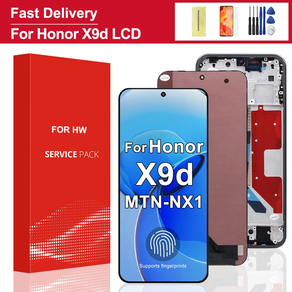6.79” AMOLED For Honor X9D LCD Display Screen Touch Digitizer Assembly Compatible with MTN-NX1 Model for Honor X9D