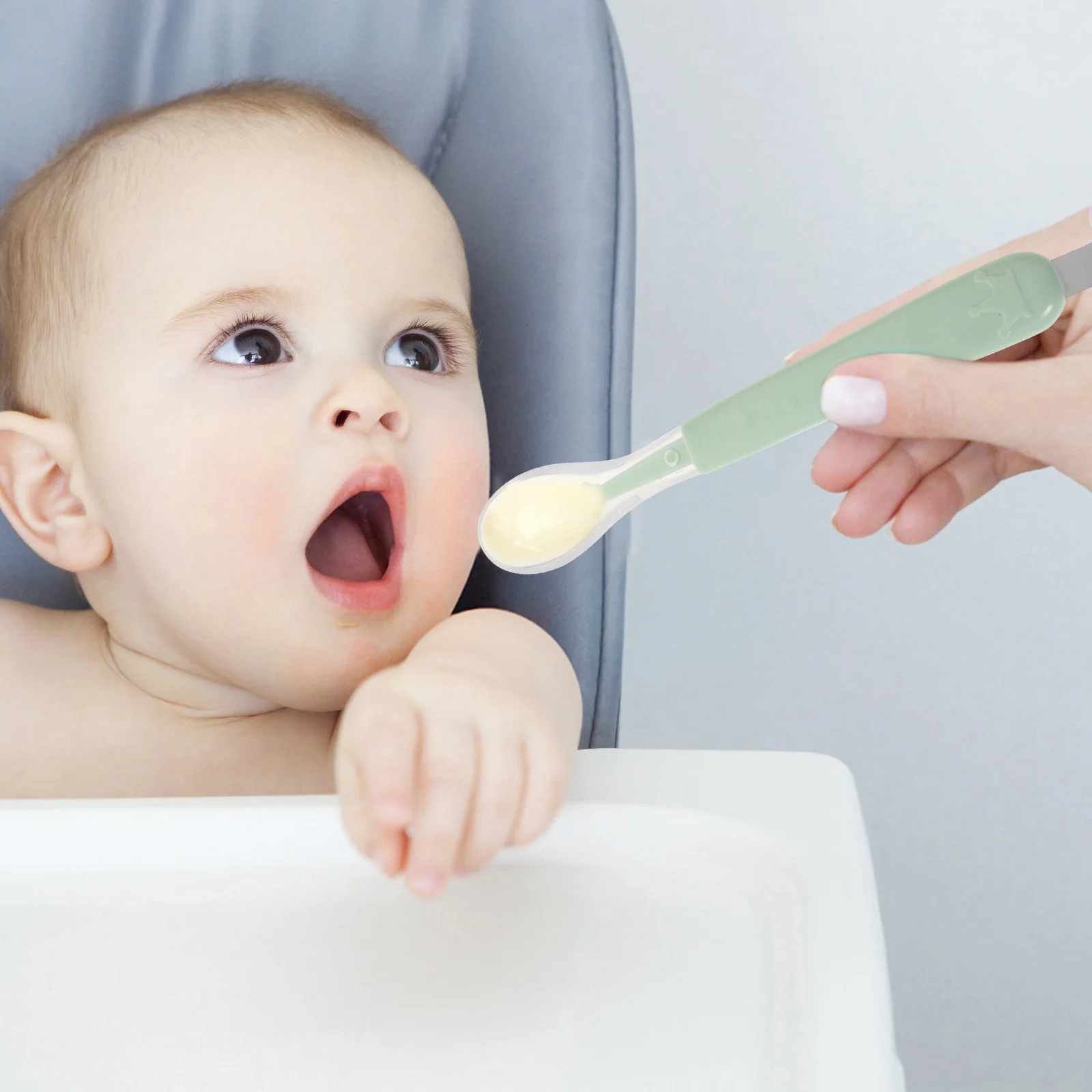 

Детская ложка для фруктов и грязи, скребковая посуда, безопасная, прочная, практичная, круглая конструкция, легко носить с собой, скребковая ложка