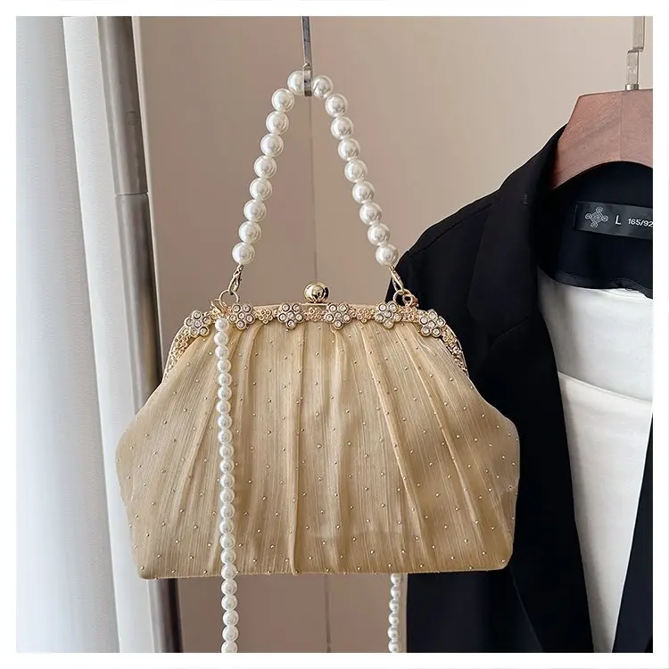 

2025 Women's Clutch Bag, Elegant Shoulder Purse for Women, Chic Top Handle Tote, Minimalist Day to Night Crossbody, Textured