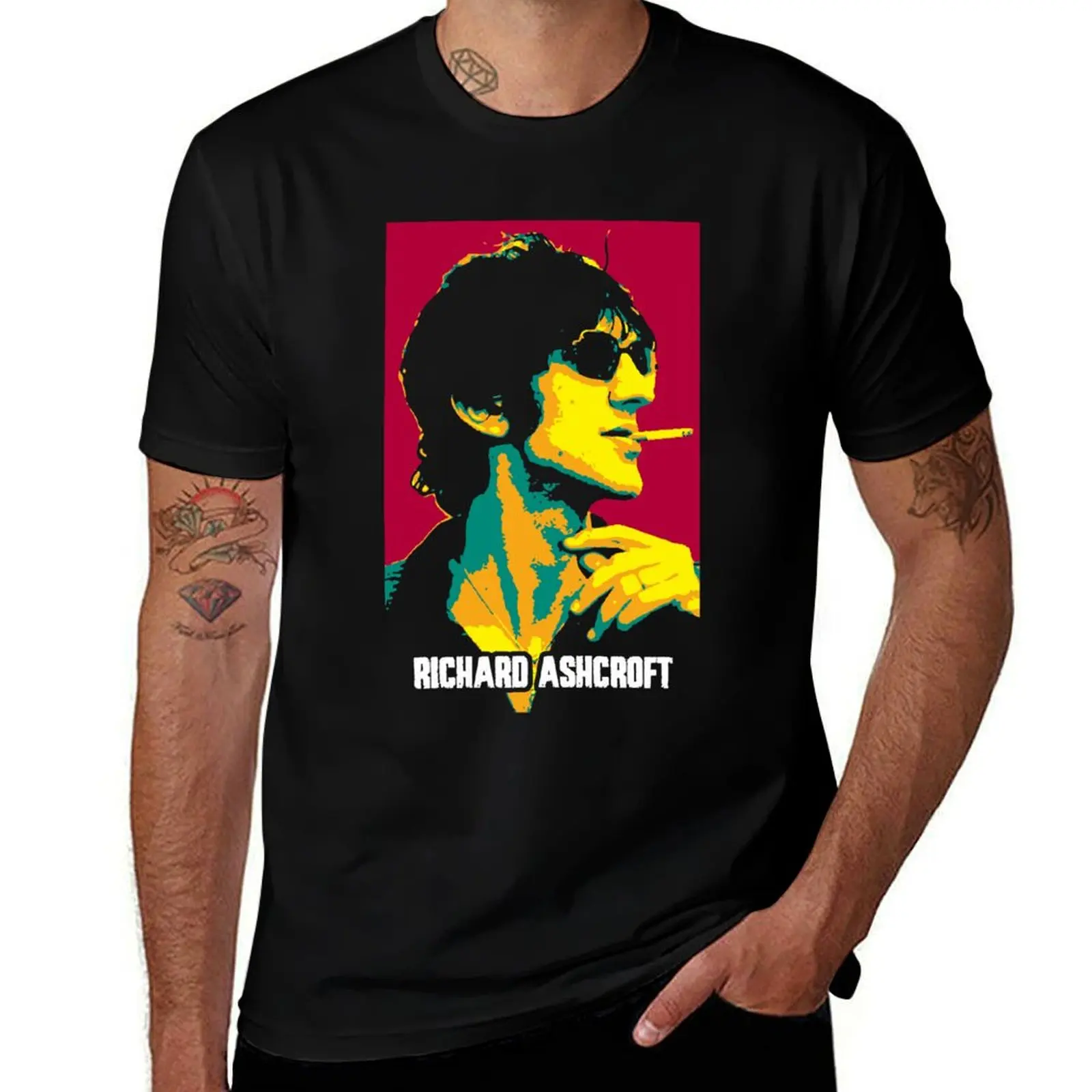 Richard Ashcroft Lucky Man Richard Paul Ashcroft an English singer and songwriter T-Shirt sweat plus size men clothing