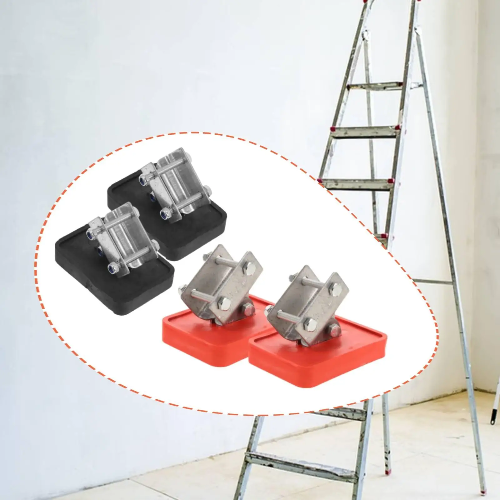 Extension Ladder Stop Mat Anti Skid Rubber Pad Slip Resistant Floor Protection Aid for Building Maintenance
