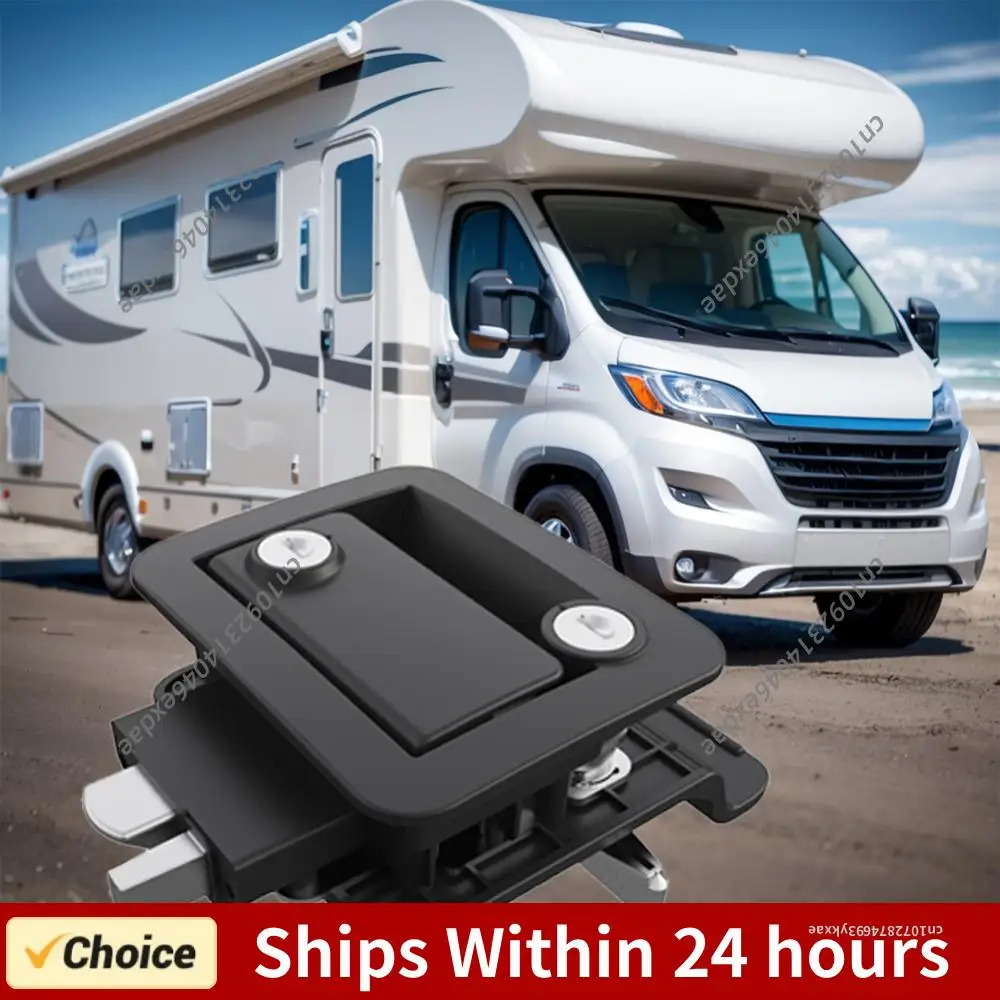 

Ручка-защелка для двери кемпера с рычажным замком-защелкой, ручка-кнопка, замок для двери кемпера, для автодомов, прицепов-фургонов, грузовых прицепов