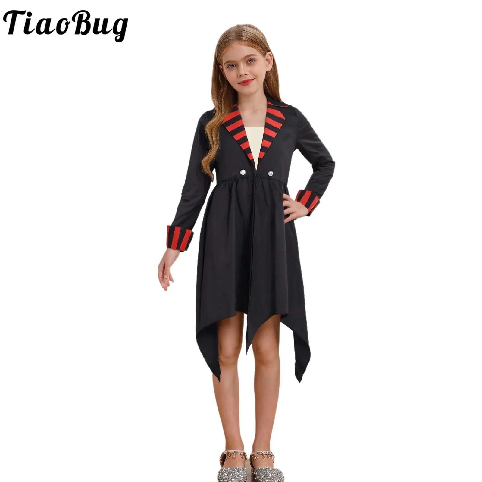 

Унисекс Хэллоуин Готический Вампир Ведьма Королева Косплей Костюм С Длинным Рукавом Хвост Пальто Одеваются Партии Карнавальный Костюм