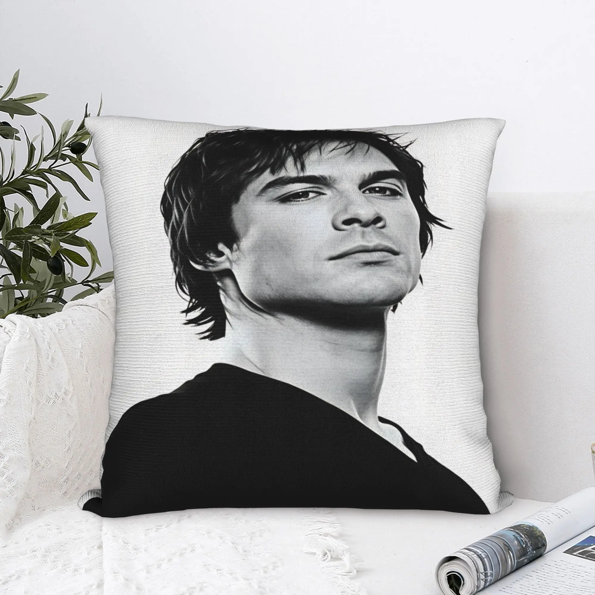 Pillow Case Ian Somerhalder Comfy  Pillow Cover For Couch Sofa Bedroom Novelty Pillowcases