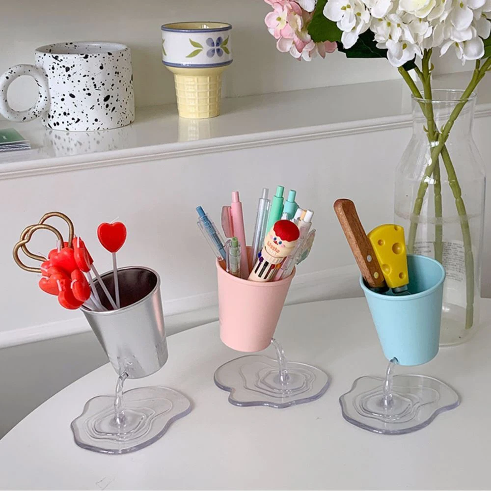 Leaking Pen Holder Suspension Storage Container Same Ins Style Makeup Brush Tableware Storage