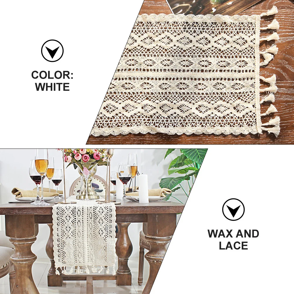 

2pcs Lace Table Mat French Style Romantic Wedding Home Decor Bowl Pad Reusable Dish Plate Desktop Cover Runner Western Food