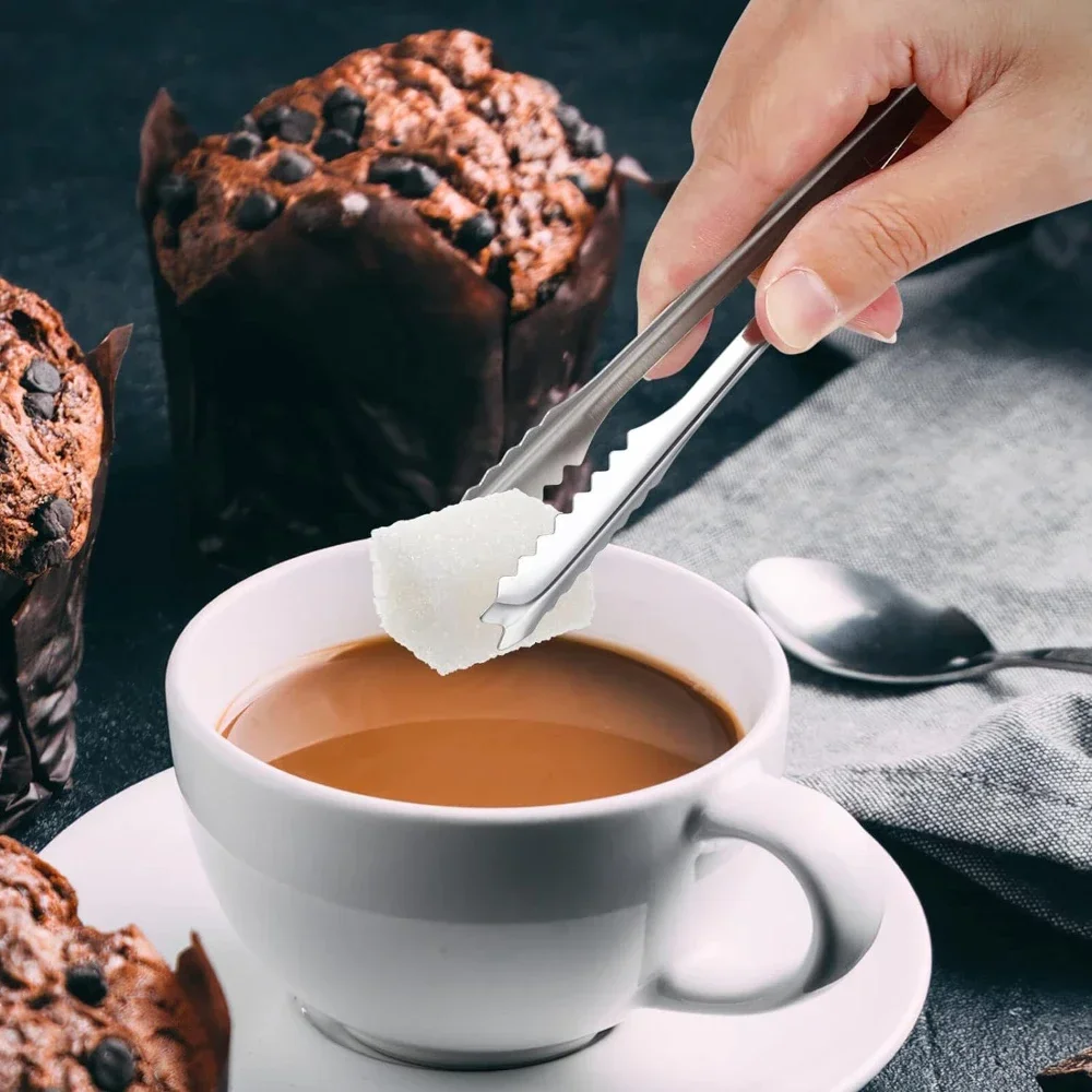 Roestvrijstalen Ijstangen Broodcake Klemmen Salade Koffie Suikerklontjes Clips Voor Restaurant Bar Party Serveertang Keukengereedschap