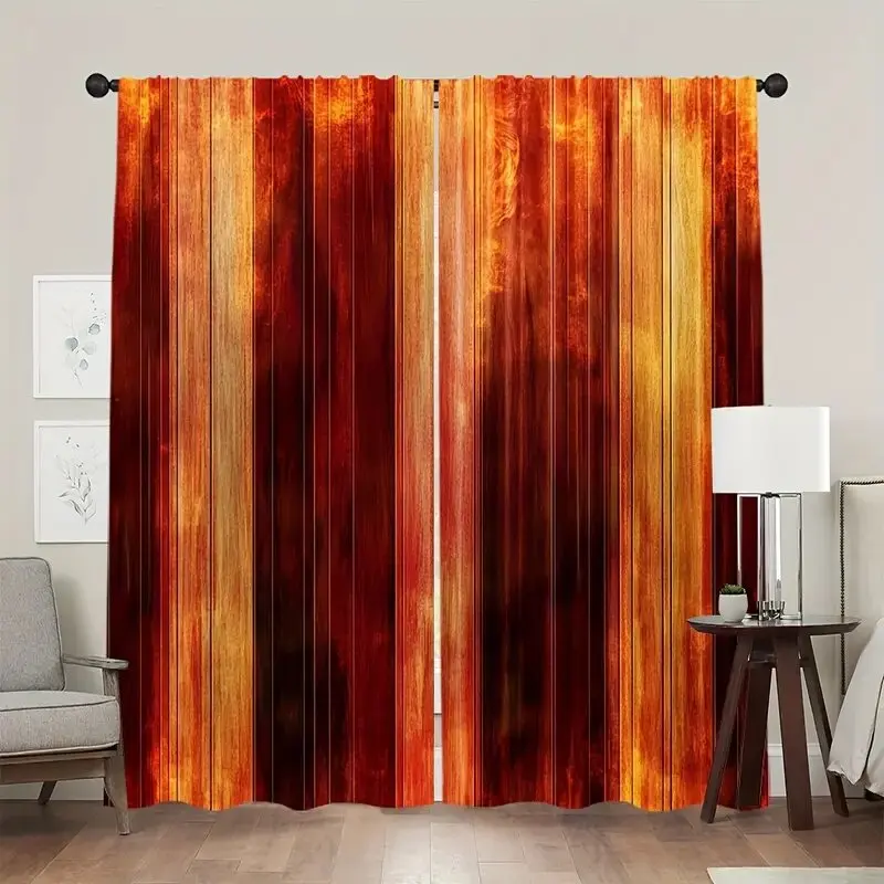 ستائر مطبوعة بنمط برتقالي حديث، ستائر كيس عمود 42*84، غرفة النوم وغرفة المعيشة، ديكور المنزل، ديكور الغرفة #1