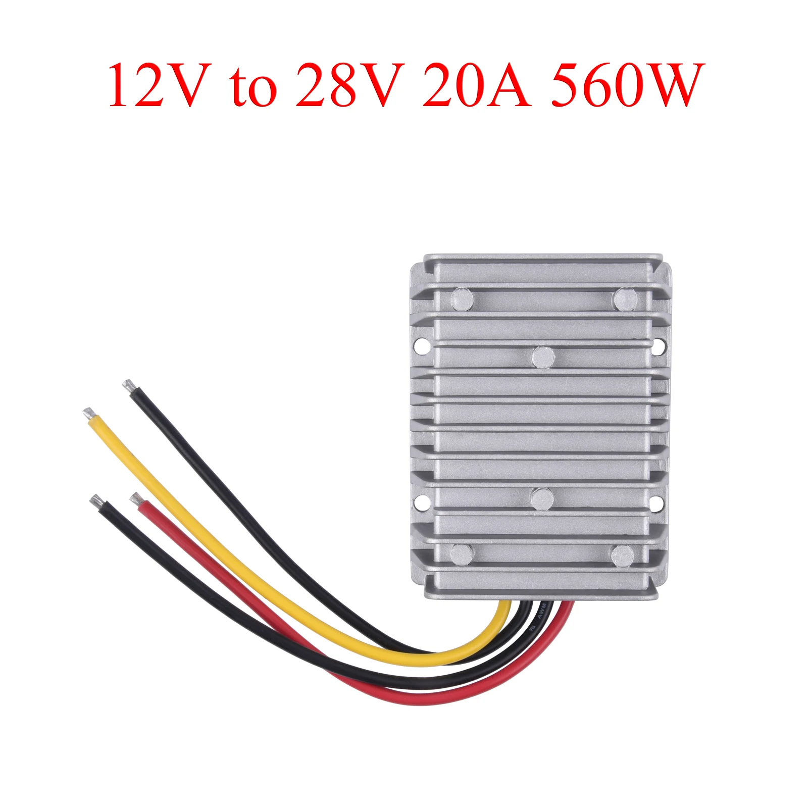

DC Power Converter12V to 28V 20A 560W Auto Boost Regulator Step-Up Voltage Supply Module For Car
