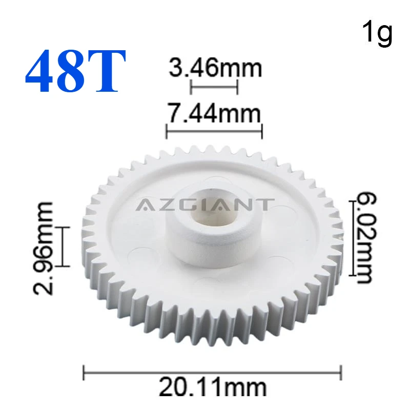 Azgiant-車のウィングバックミラー、折りたたみ式モーターギアアクセサリー、修理、48歯、マツダ3、アクセラmk2,3プレマシー5、mk3,4個、10個