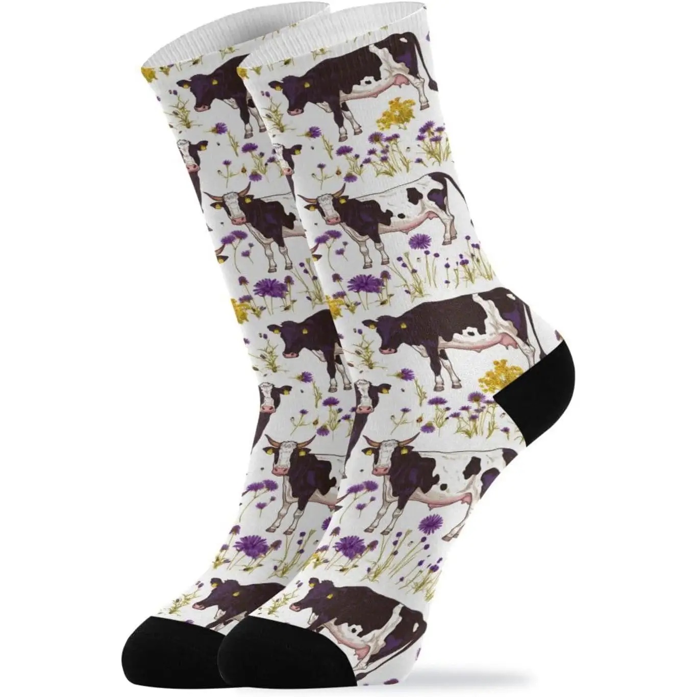 

women Men's Socks Novelty Hip-Hop Trend Print Socks Harajuku Retro Style Breathable Non-slip Sports Socks