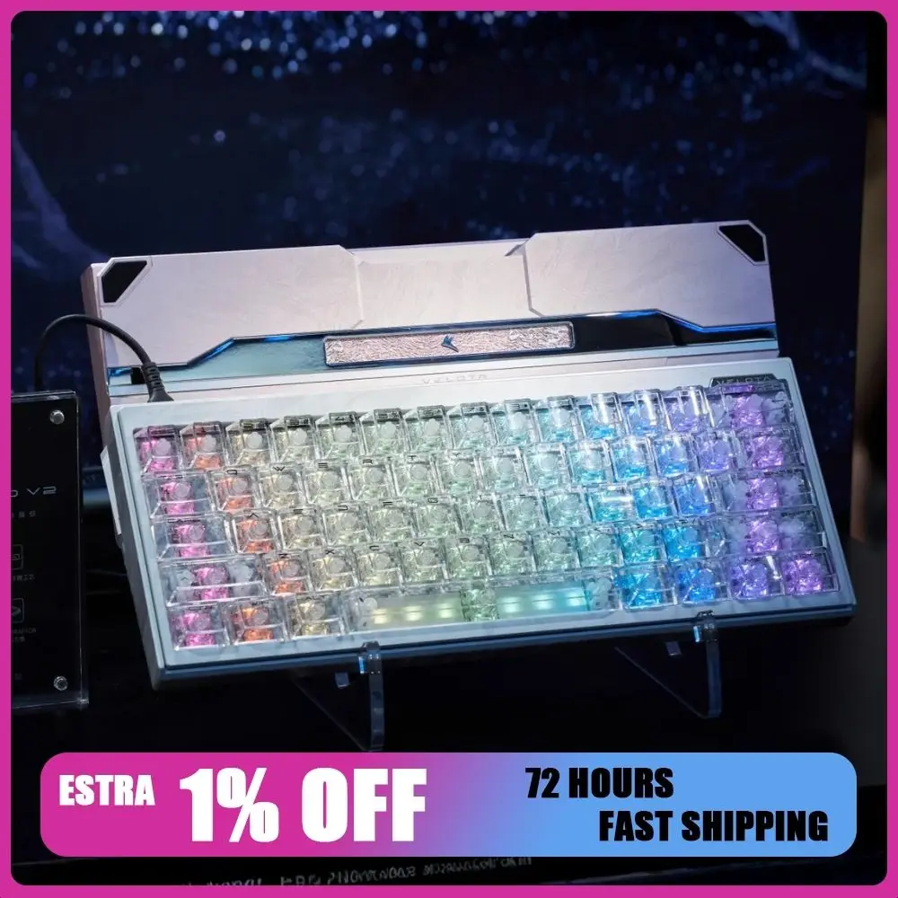 ATK VELOTA FUZZY 63 V2 Magnetic Keyboard Wired Low Latency Aluminum Alloy RT0.001mm 8K Gasket Programmable Gaming Accessories