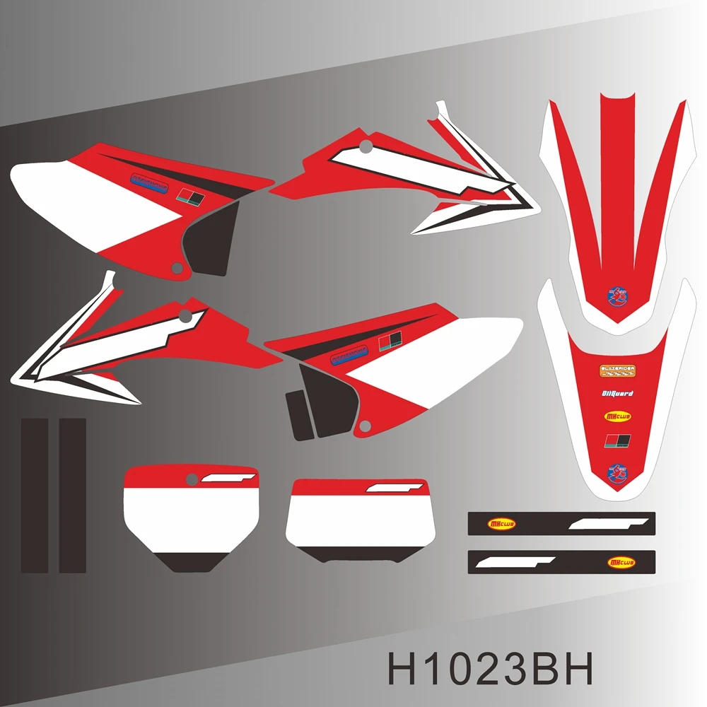 Para HONDA CRF 150F CRF 230F 2008 2009 2010 2011 2012 2013 2014, Gráficos, Calcomanías, Pegatinas, Fondo para Motocicleta H1023BH