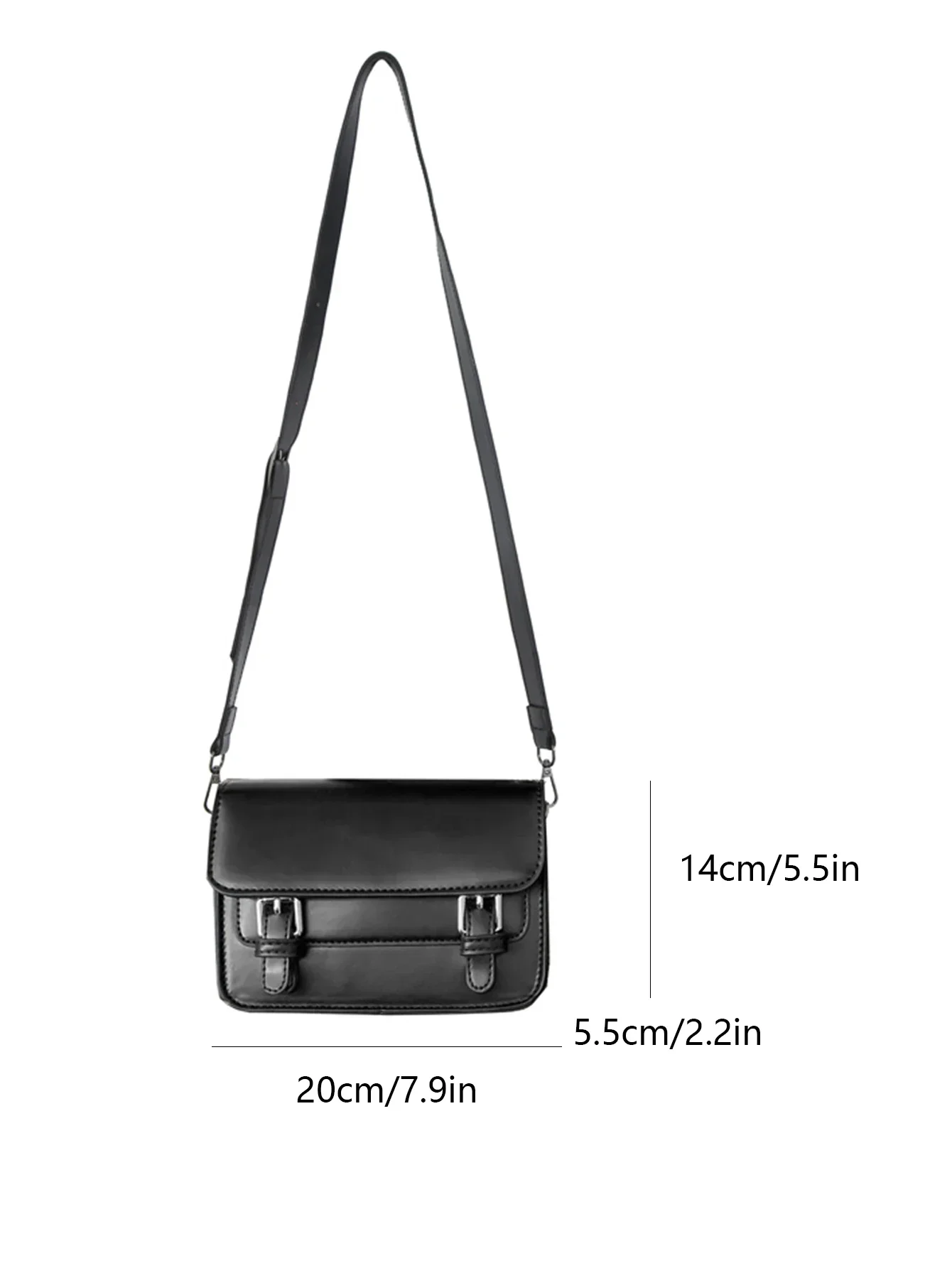 Minimalist Black Shoulder Bag Men\'s Small Messenger Bag for Men Suitable for Daily Use Retro Male PU Leather Crossbody Bags