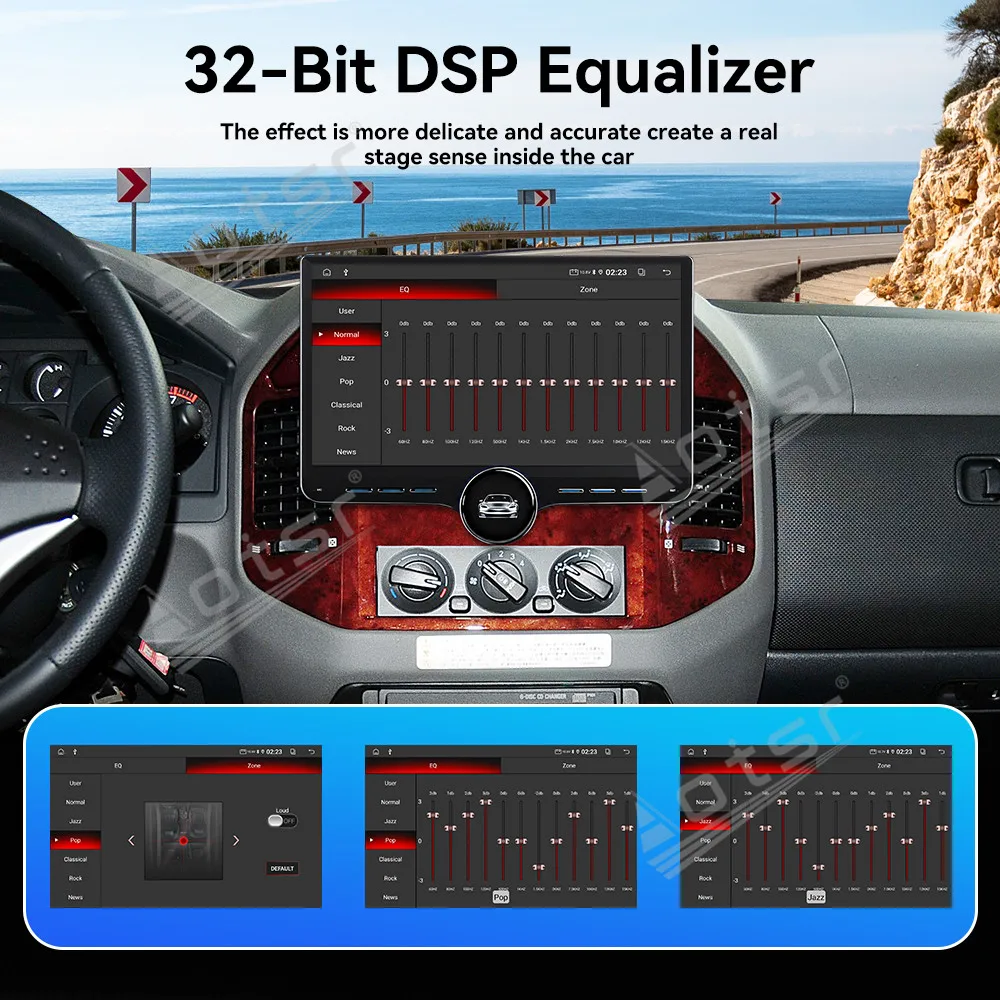 Android 15 11.5"For Mitsubishi Pajero V73 2004–2011  Car Radio GPS Navigation CarPlay DSP Screen Multimedia Player Head Unit view 3