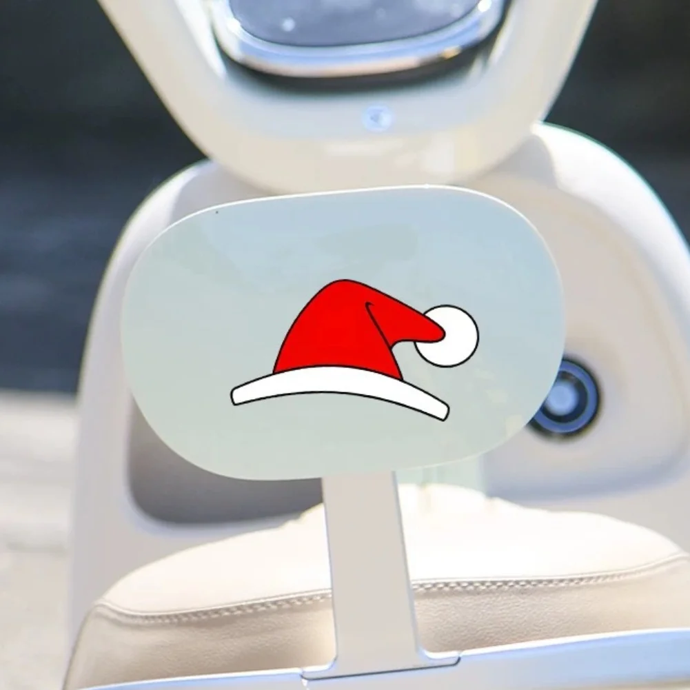 Christmas Decoration Santa Hat Sticker Waterproof Car Decal Waterproof UV Sunscreen Protection Easy Application