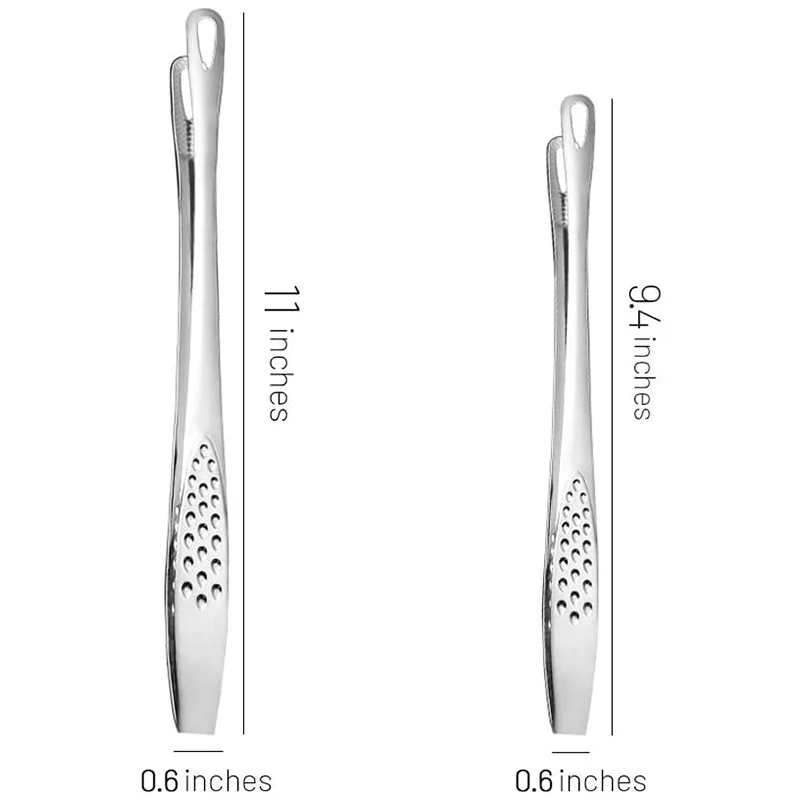 B17B Kitchen Tweezer Tongs,Extra-Long Stainless Steel Tongs With Precision
