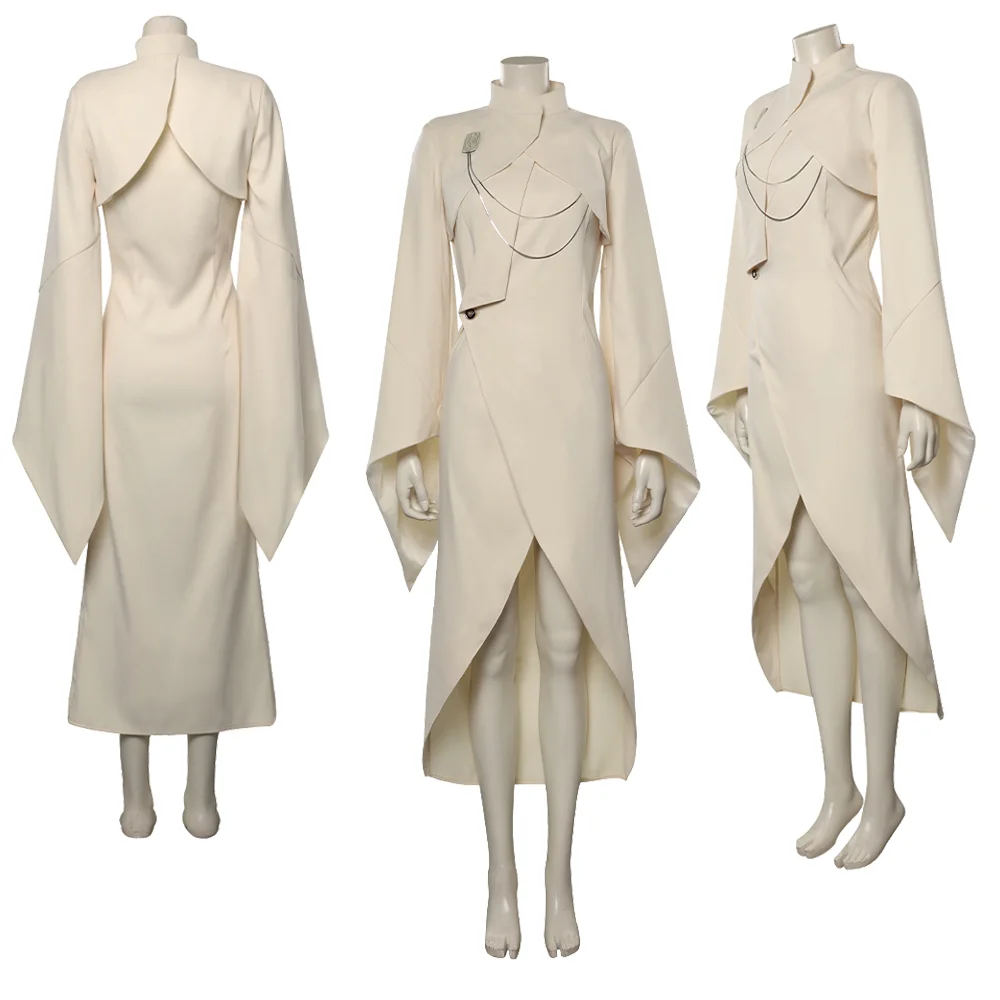 

Mon Cosplay Mothma Costume Andor Roleplay Dress Coat Dress Adult Women Clothing Disfraz Outfits Halloween Carnival Disguise Suit