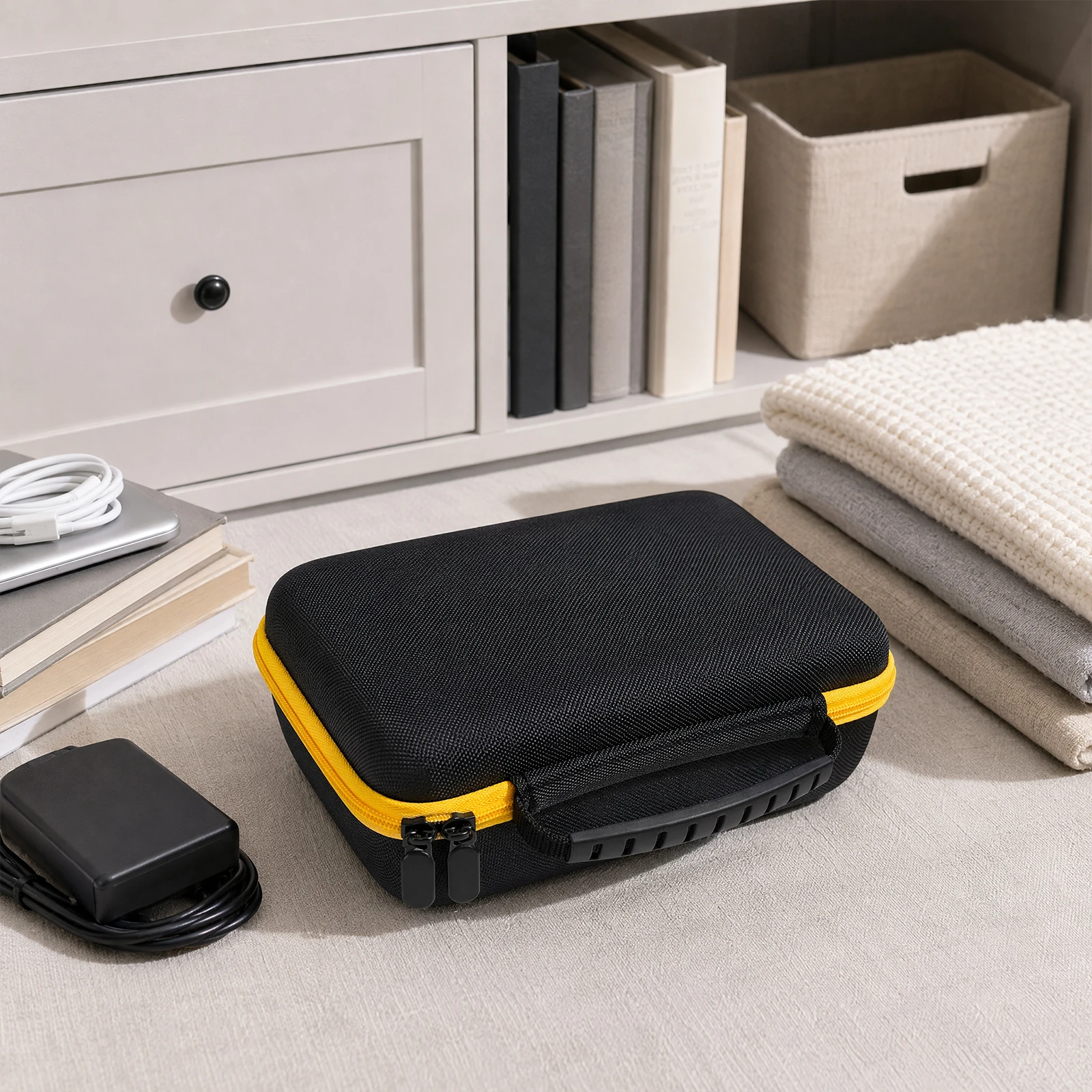 EVA Hard Shell Label Maker Case for Brother PTH111 Pro PTH110 PTE110 Waterproof Travel Organizer