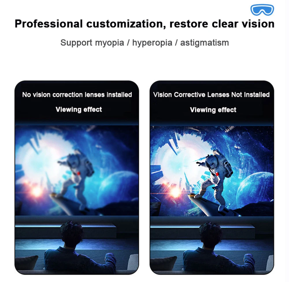 TCL RayNeo Air/Air plus/Air2/Air2S/Air3/Air3S/Pro에 적합 TCL NXTWEAR S+ 특수 맞춤형 안경 렌즈 근시 및 원시