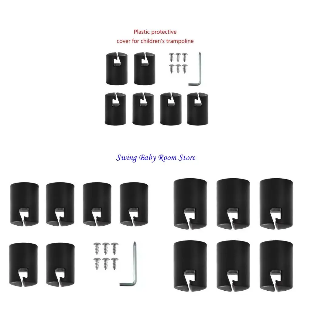 K1AD Trampoline End Covers Protective Trampoline Ends Convenient for Trampoline Poles