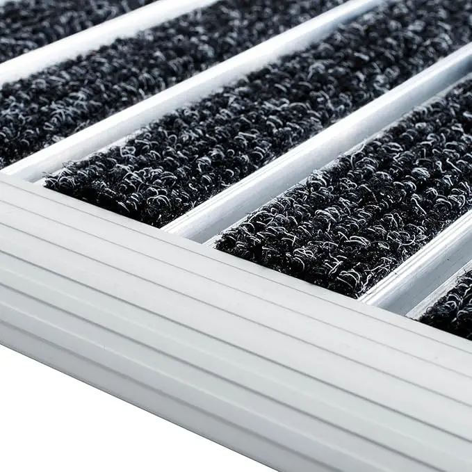 Aluminium Outdoor Doormat | High Cleaning Power Metal Look Doormat