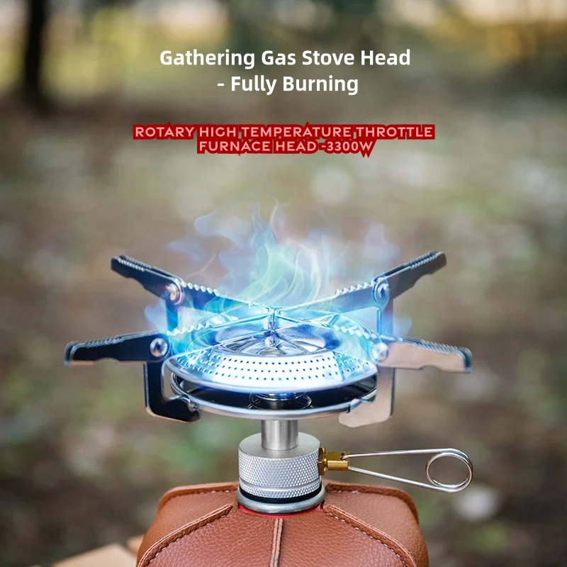 Portable Circular Honeycomb Disk Gas Stove Head For Outdoor Camping, 3300W Power, Large-Area Support Furnace Head