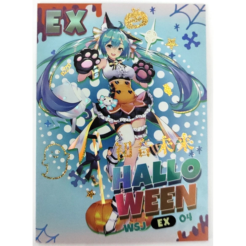 Anime Goddess Story Halloween night CP EX card Kamado Nezuko Agatsuma Zenitsu Game Collection boy Birthday Christmas gifts