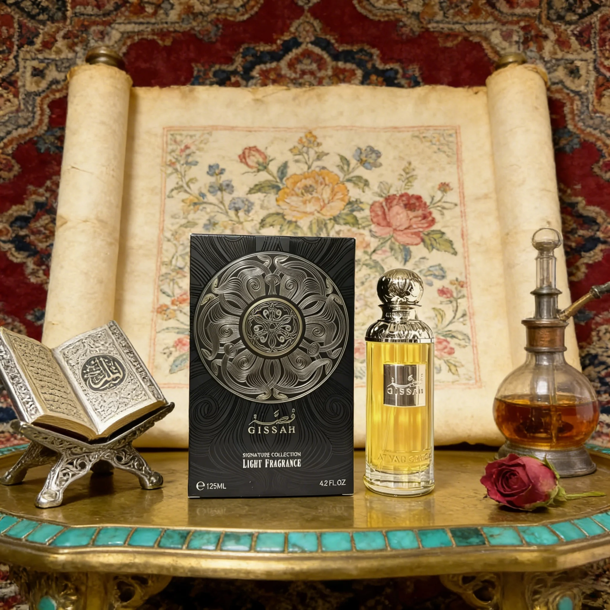 

Gissah Signature Collection Light Fragrance 125ml, Luxurious Oriental Woody Unisex Perfume, Long Lasting Scent, Ideal Holiday Gi