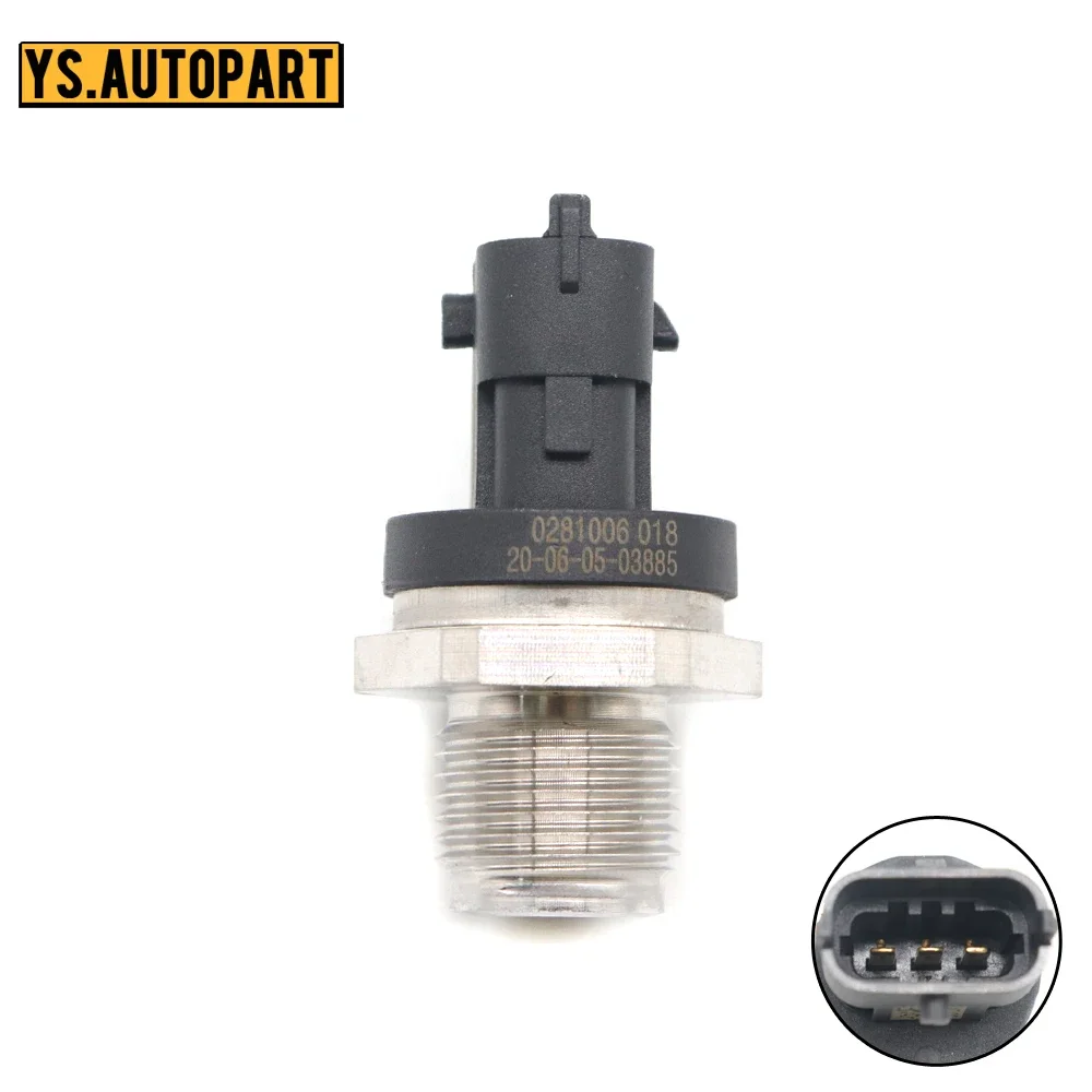 

Car 1800 Bar Fuel Rail Pressure Sensor For Ford Ranger Everest Mazda BT-50 BT50 Pickup 2.5 MRZ 3.0 CDVi 2008 0281006018