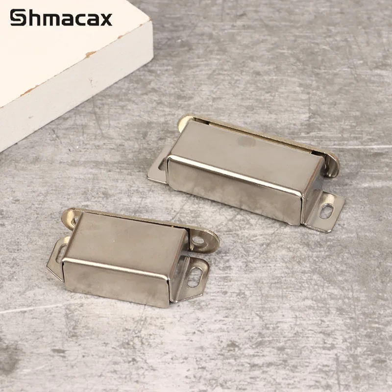 Magnetic Door Catch Strong Heavy Duty Cupboard Magnets Kitchen Cabinet Catches Magnet Latches Stainless Steel For Door Cupboard