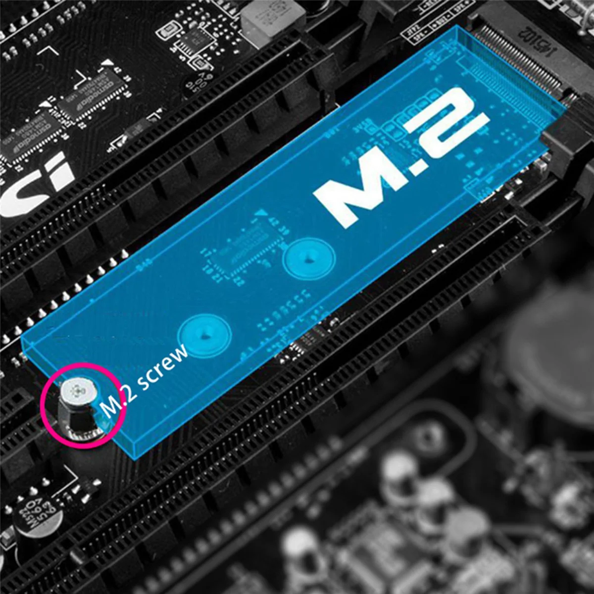 مجموعة مسامير لـ A- M.2 SSD ، تصاعد المواجهة ، NGFF ، NVME ، صامولة سداسية ، الوقوف ، 5 مجموعة