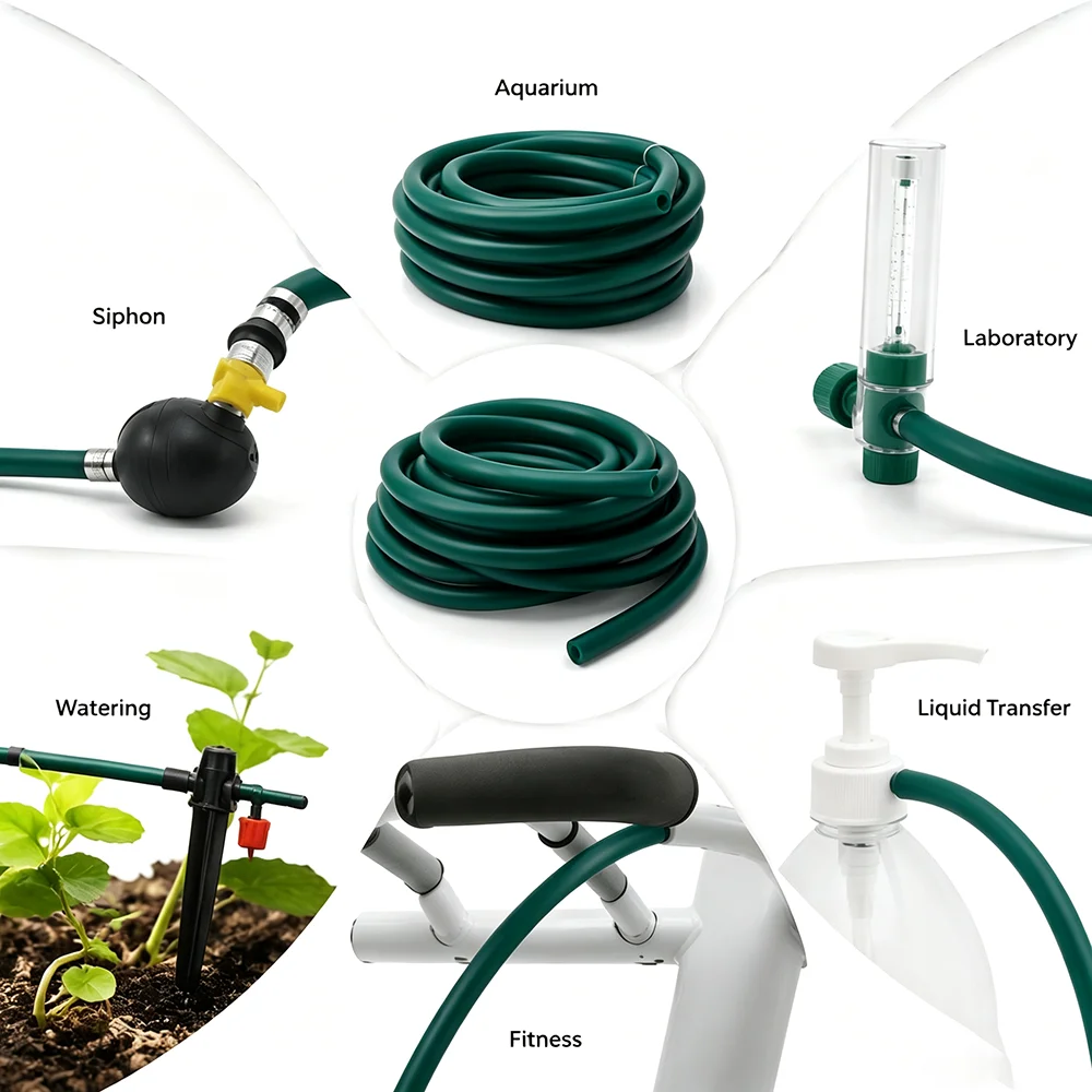5M/2M Dark Green Natural Latex Tubing ID 1.6-4mm High rebound/laboratory industrial/fitness DIY handmade latex tube