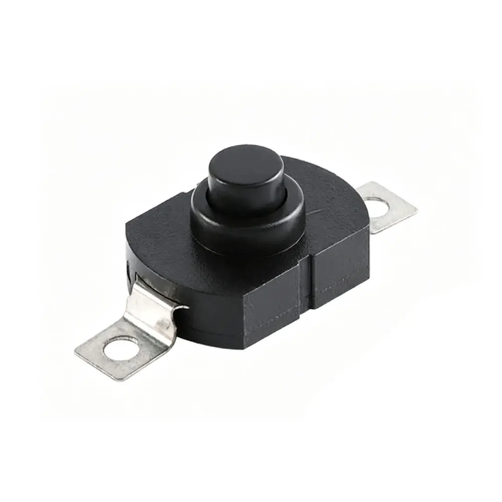 10pcs 1712-KD Push Button Switch 1712KD Flashlight Switch LOCK17X12X9.5MM Table Lamp Flashlight Button Switch ON-OFF