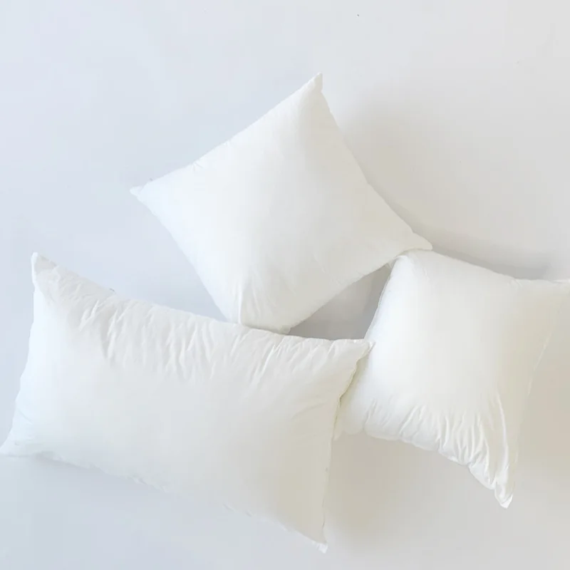 Withered Pure white square frosted fabric, detachable and washable, high elasticity, high-quality PP cotton, 3D pillow core, can