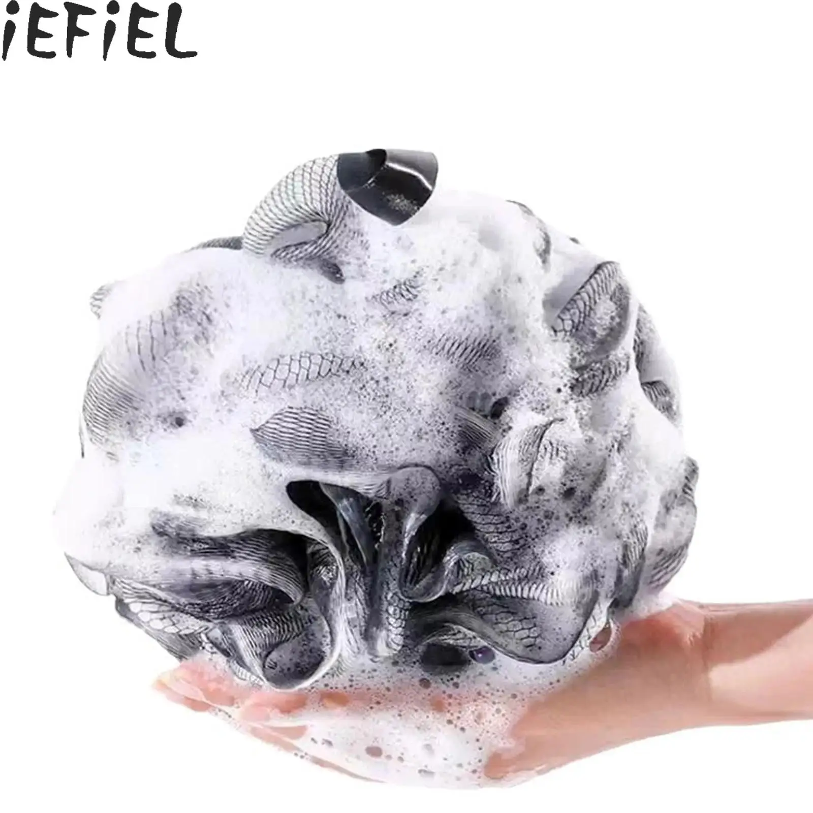 

1Pc Large Bath Balls Color Blocking PE Bath Flower Soft Scrubbing Bubble Net Two Color Bath Flower Dual Shade Accessories