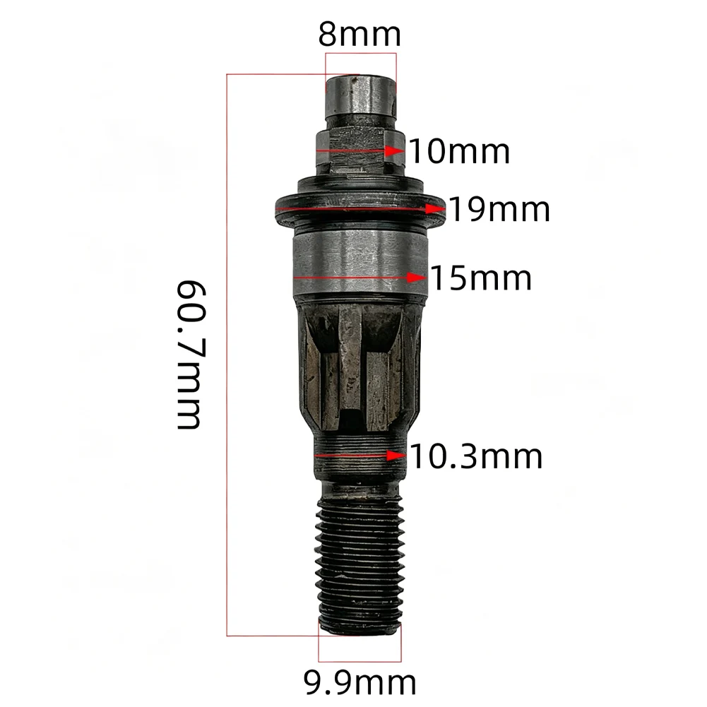 Output Shaft Spindle Drive Shaft Replacement for 8-inch 10-inch 12-inch Electric Lawnmowers Lithium Powered Units