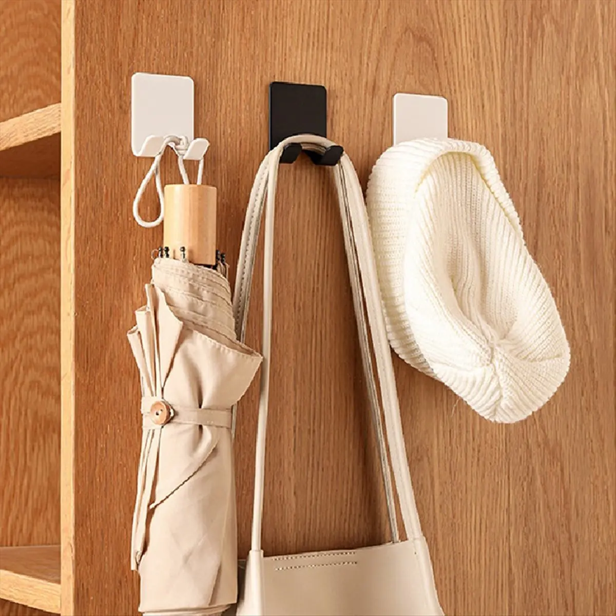 A73U Sticking Wall Hook in Bathroom Hanger Hook Non-Perforated Shaver Receiving Hook Shaver Holder