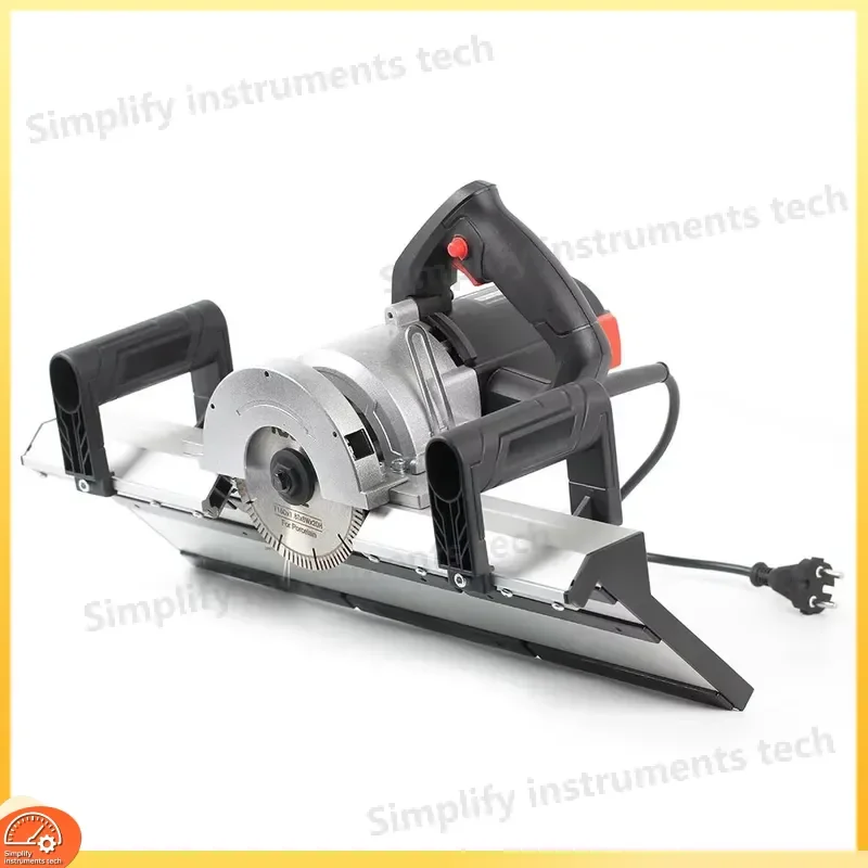 45 Degree Rail Saw System for Large Format Ceramic Tiles Miter Saw Chamfer Cutter Power Tile Cutter Wet Dry Cutting