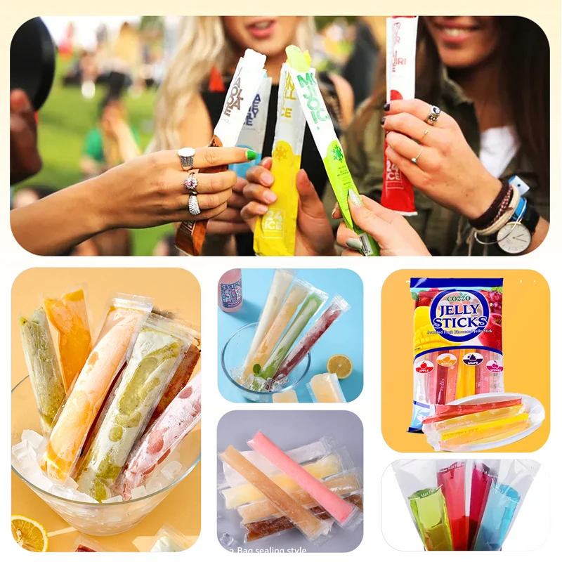 Automatic Ice Lolly Ice Pop Popsicle Stick Making Machine Fruit Juice Liquid Filling And Sealing Packaging Packing Machine