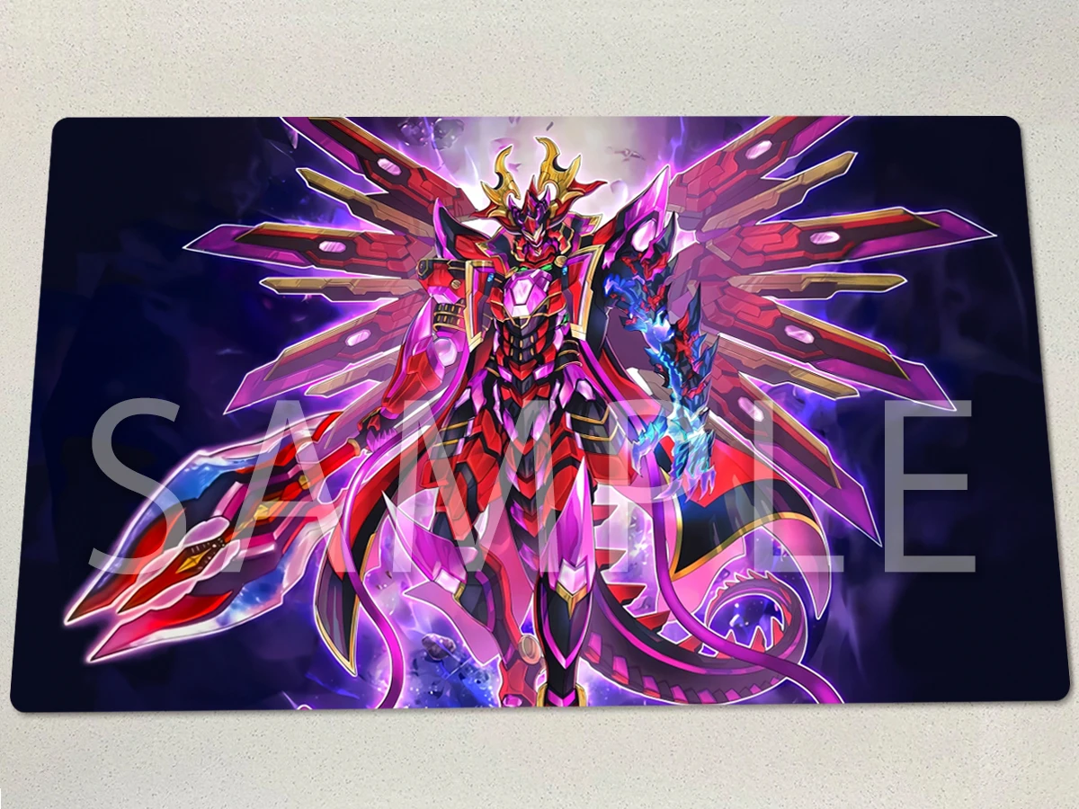 YuGiOh Kashtira Arise-Heart Playmat TCG CCG Mat Board Game Duel Pad Trading Card Game Mat Rubber Mousepad Zones Free Bag 60x35cm