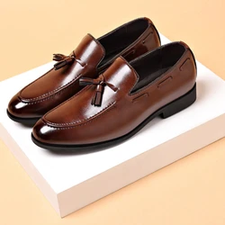 Men's Dress Shoes New Pu Leather Fashion Shoe for Mens Large Size Business Formal Casual Shoes Slip on Wedding Men Shoes Zapatos