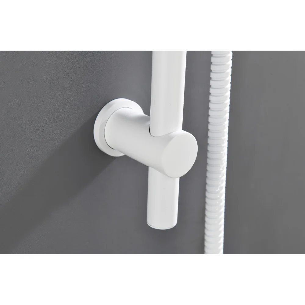 SHOWERS Stainless Steel Slide Bar Grab Rail  Includes Handheld Shower Head and 69-Inch Hose