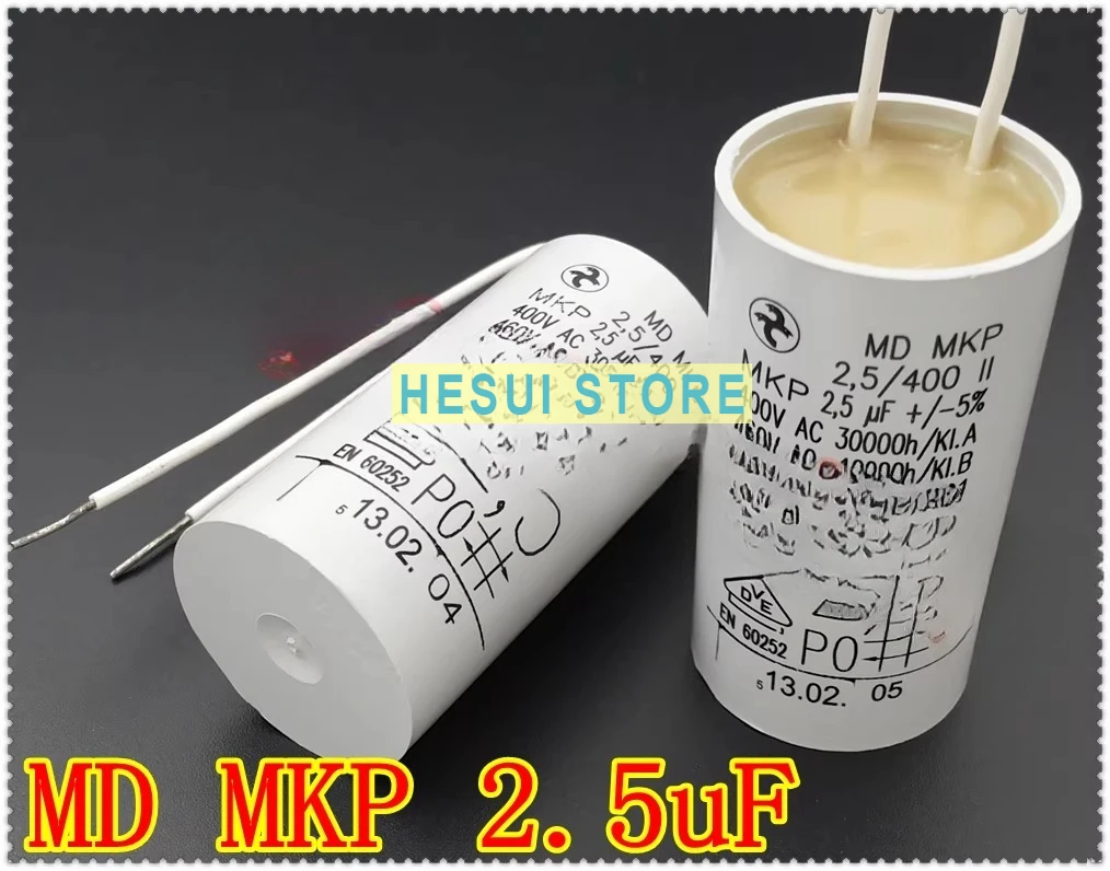 

Конденсатор для запуска вентилятора 2.5uF 400VAC MD MKP 2.5/400 II