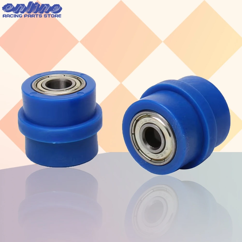 8mm 10mm Drive Chain Roller Pulley Wheel Slider Tensioner Wheel Guide Motorcycle For Enduro Motocross PIT Dirt Bike ATV CRF XR