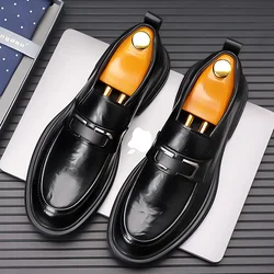 Classic Men's Leather Oxford Shoes Big Toe Men's Casual Business Driving Shoes Party Shoes Men's Dress Shoe 38-44