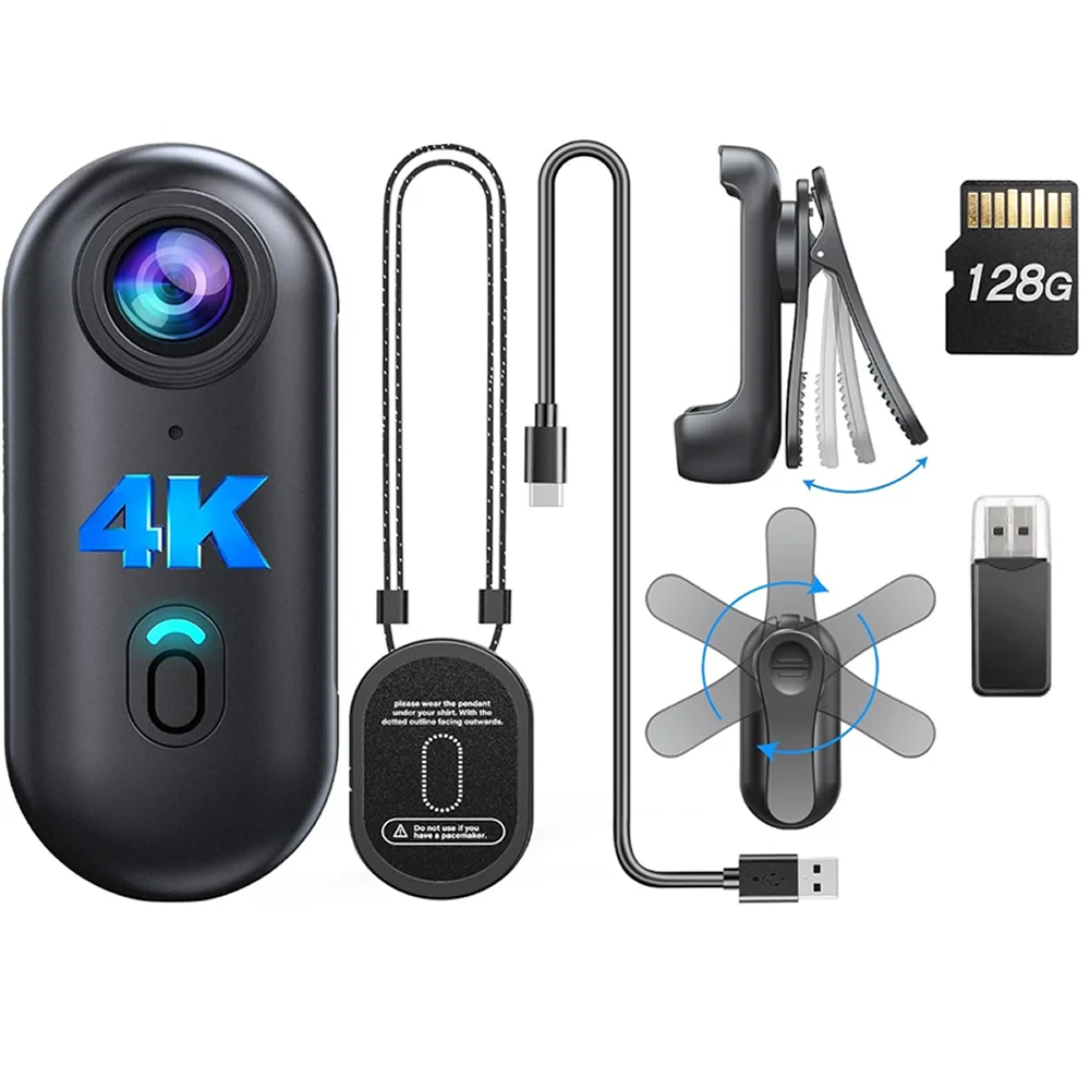 

Спортивная мини-камера для шлема, руля мотоцикла, с функцией Wi-Fi, Full HD 4K, с питанием от батареи, экшн-камера для активного отдыха