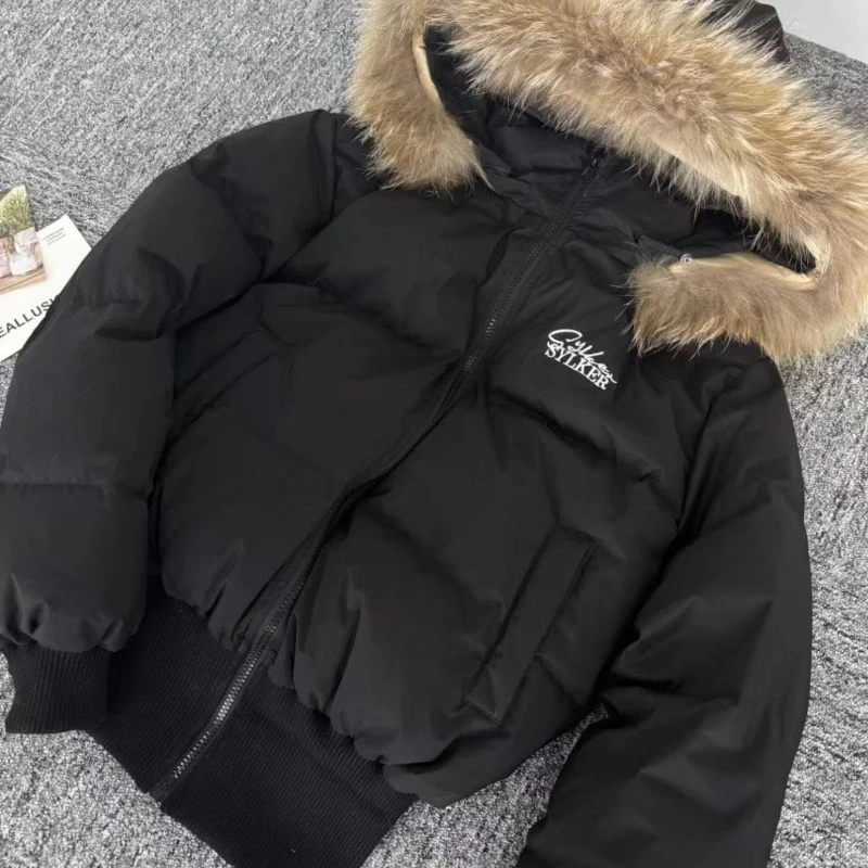 

Модная корейская уличная меховая куртка с капюшоном, женская дизайнерская винтажная хлопковая парка, пальто в стиле Харадзюку, повседневные элегантные куртки, топы, новая зима