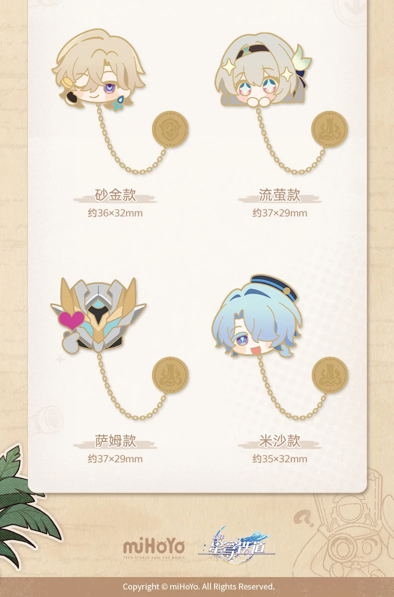 [Original] Honkai Star Rail DanHeng Kafka Blade Sunday Aventurine Cosplay Metall-Abzeichen Anime Cartoon Zubehör Requisite – Detail 6