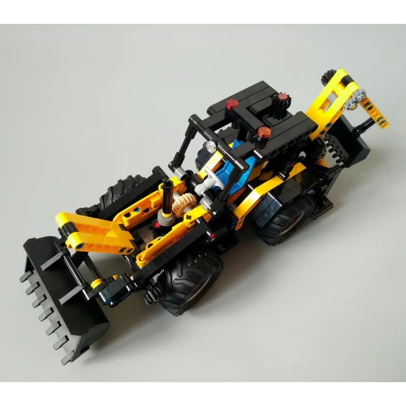 MOC-97055 Simple Backhoe Loader Building Block Creative Model - 426 Parts Educational Interactive Toy Display Ornament Gift